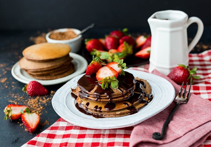 Pancakes in Chocolate